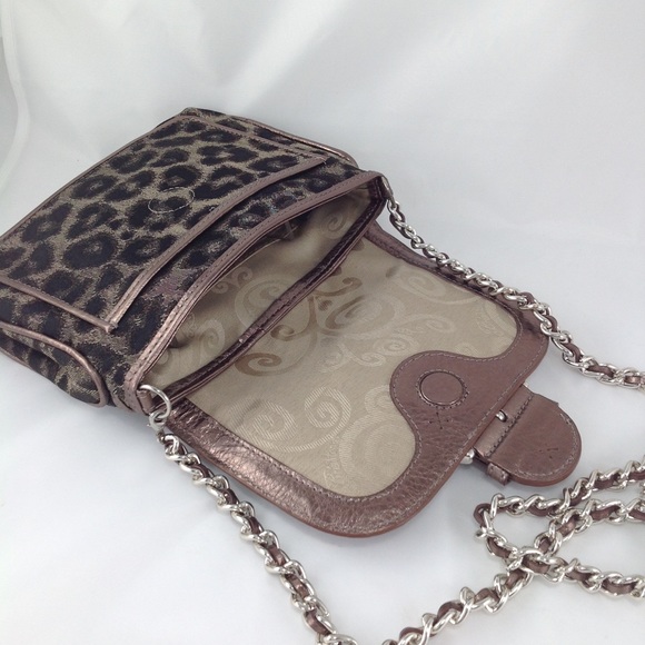 Brighton Leopard Canvas & Leather Crossbody Bag - Picture 5 of 11
